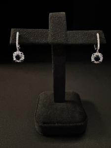 Orecchini  con  Diamanti  e  Zaffiri